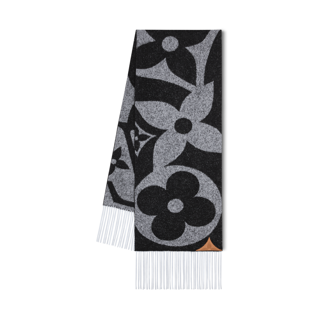 Snowy Kaleidoscope Scarf . - Luxury Accessories - M97179 Black
